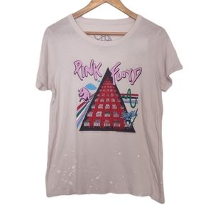 Chaser Pink Floyd Paint Splatter Graphic Band T- Shirt Size S NWT